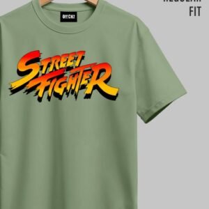 Street Fighter Dark Green Regular T Shirt